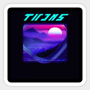 Synthwave Sticker